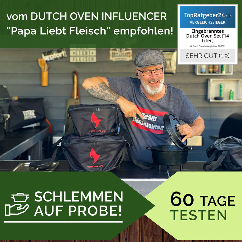 Dutch Oven 2er Set (9qt + 14qt) ohne Füße