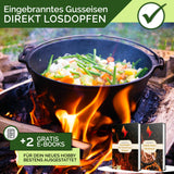 Eingebrannter Dutch Oven ca. 9 Liter (9 QT)